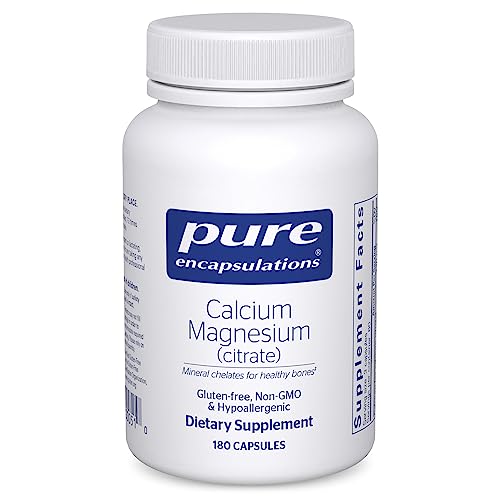 Pure Encapsulations Hypoallergenic Calcium Magnesium (Citrate) -180 Capsules