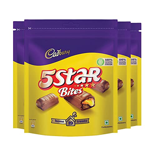 Cadbury 5 Star Chocolate Home Treats, 200g (Pack of 4)
