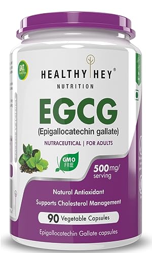 HealthyHey Nutrition EGCG from Green Tea Extract -EGCG - Antioxidant Support - 90 Veg. Capsules