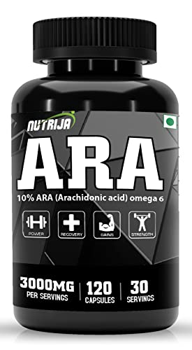 NutriJa Arachidonic Acid (ARA) Supplement 3000mg (120 Capsules)