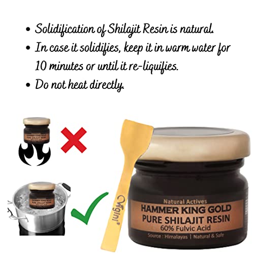 Vigini Hammer King Pure Premium Himalayan Shilajit Gold Resin for Men