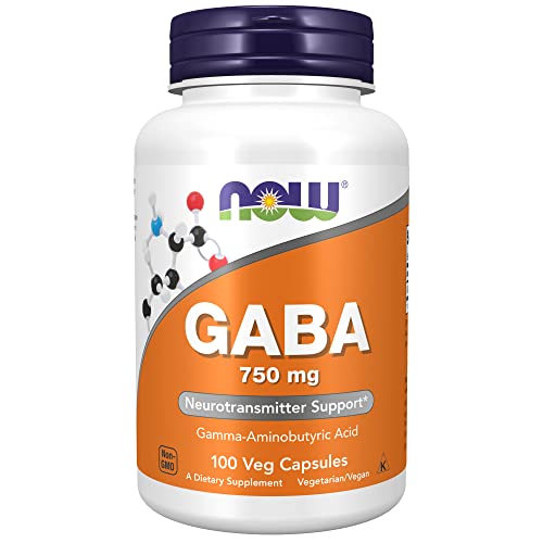 NOW Foods Gaba 750mg, 100 Vcaps