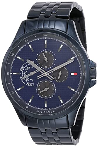 Tommy Hilfiger Analog Men's Watch (Blue Dial Blue Colored Strap)