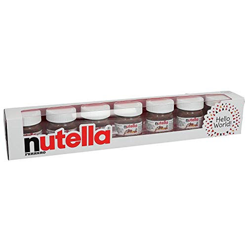 Nutella Hello World 7 Mini Bottle of Hazelnut Spread