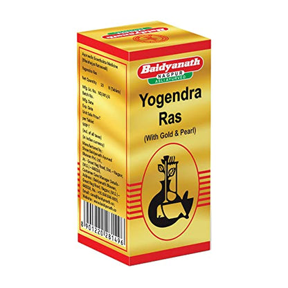 Baidyanath Yogendra Ras with Gold & Pearl - 10 Tablets