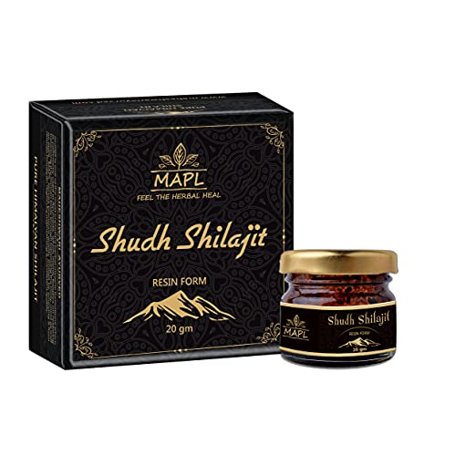 MAPL Pure Shilajit Resin 20 gm For Strength Support Stamina Support & Vitality Suitable for both Men and Women Pure and Certified