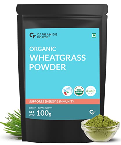 Carbamide Forte 100% Organic Wheat Grass Powder - 100g Veg Powder