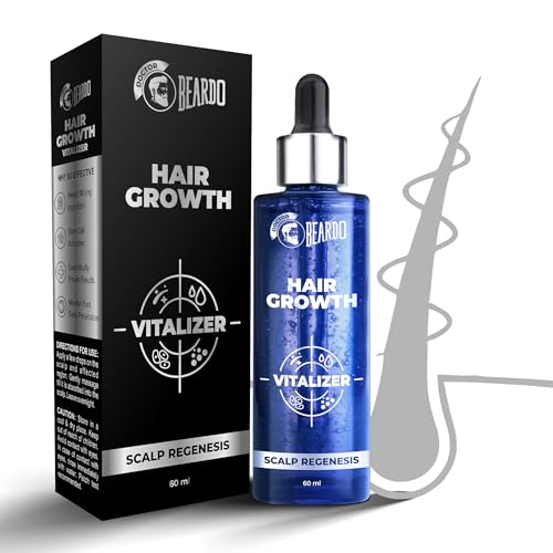 Beardo Hair Growth Serum, 60 ml | Biotin for Hair Growth | Redensyl for Stem Cell Activation | Caffe| Advanced Hair Growth Vitalizer | Hair Growth Oil