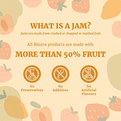 Bhuira|All Natural Jam Red Plum|No Added preservatives|No Artifical Color Added|240 g|Pack of 1
