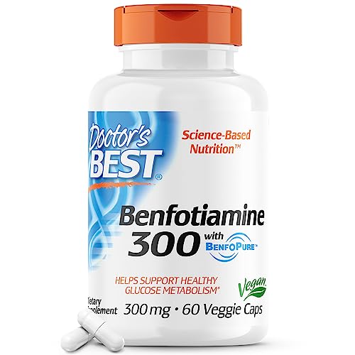 Doctor's Best Benfotiamine 300 Mg Vegetarian Capsules,