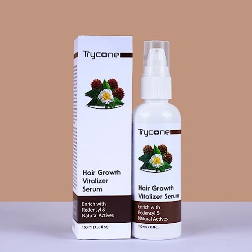 Trycone Onion Hair Vitalizer Serum For Hair Growth & Hair Fall Control Enrich with Redensyl, Black S, Biotin & many Actives & Vital Nutrients – 100 Ml