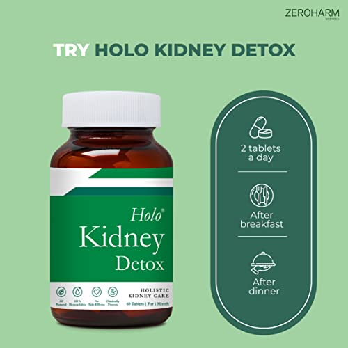 ZEROHARM Holo Kidney Detox tablets - 60 Veg tablets
