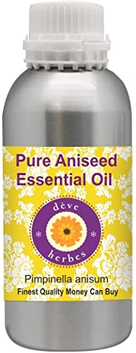 Deve Herbes Pure Aniseed Essential Oil (Pimpinella anisum) Natural Therapeutic Grade Steam Distilled 1250ml