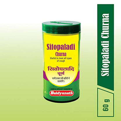 Baidyanath Sitopaladi Churna | Useful in all types of Cough - 60 g