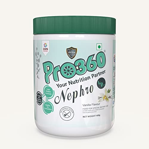 Pro360 Nephro LP Non-Dialysis Care Nutritional Supplement Powder  – Vanilla Flavour 400g