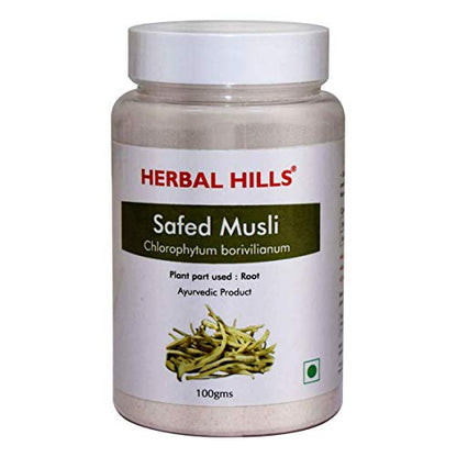 Herbal Hills Safed Musli Powder | 100 gms