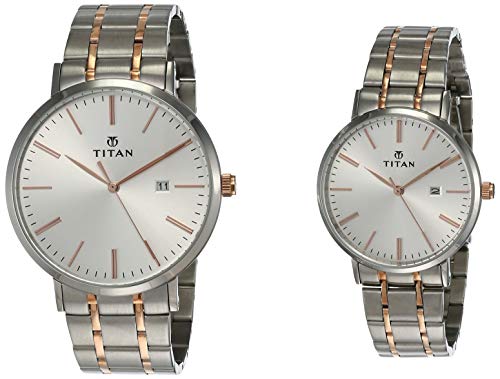 Titan Modern Bandhan Analog Silver Dial Unisex's Watch-NN9400294202KM01