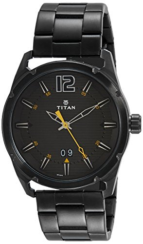 Titan Purple Steel Analog Black Dial Men's Watch-NK1699QM01 / NK1699QM01