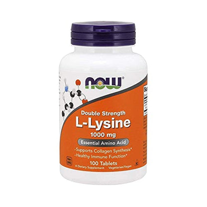 Now Foods, L-Lysine, 1,000 mg, 100 Tablets NOW-00113