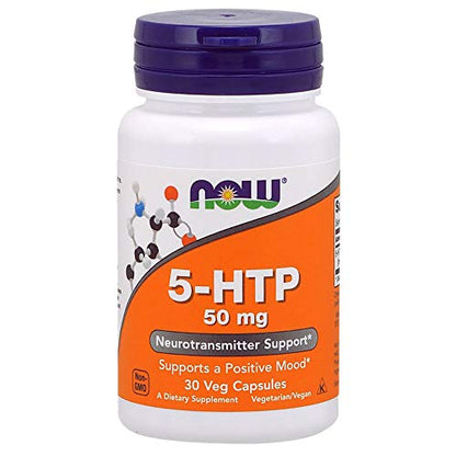 Now Foods 5 - Htp 50 Mg Neurotransmitter Support Capsules - 30 Veg Capsules