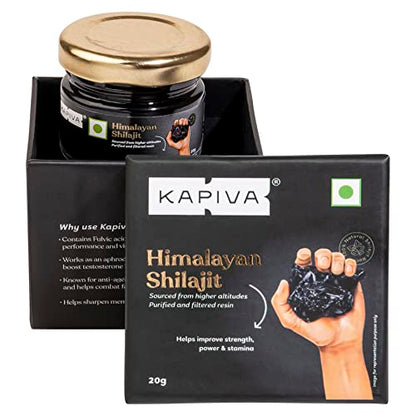 Kapiva Himalayan Shilajit Resin 20g -For Endurance and Stamina