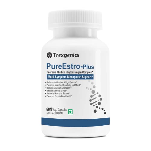 Trexgenics® PureEstro-Plus Advanced Pueraria Mirifica Complex with Vital Vitamins & Minerals (Pack of 60 Veg. Capsules)