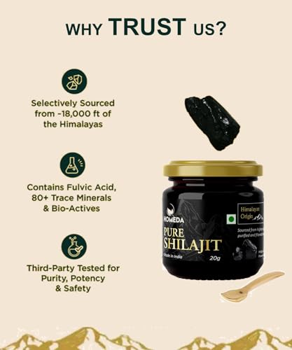 Homeda Pure Himalayan Shilajit Origina Ayurvedic - 20g