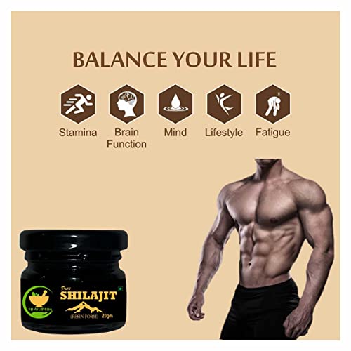 FIJ AYURVEDA Pure Ayurvedic Shilajit/Shilajit Resin (Semi Liquid) | Shudh Shilajit | Supports Strength, Stamina & Energy - 20Gm (Pack of 1)