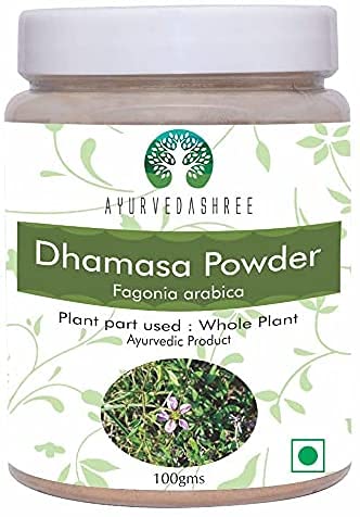 AYURVEDASHREE Fagonia cretica Powder 100 Gm | Dhamasa | Gluten Free | Non GMO | Vegan