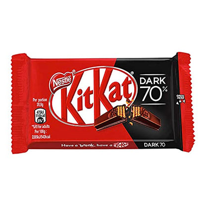 Nestle Kitkat 70% Dark Chocolate, 4 x 41.7 g