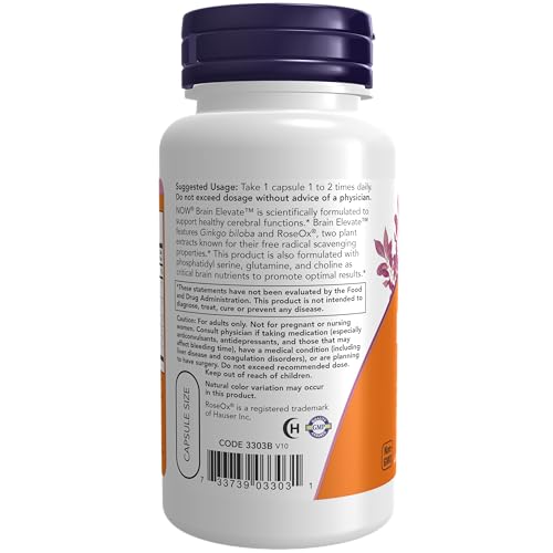 Now Foods Brain Elevate Formula, 60 Vcaps