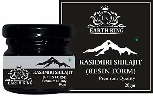 EARTH KING Kashmiri Shilajit/Shilajeet Resin | Raw Shilajit | Shudh Shilajit | Original Shilajit (Semi Liquid) - 20Gm (Pack of 1)