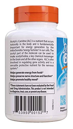 Doctor's Best Acetyl L-Carnitine 500 Mg 120 Capsules