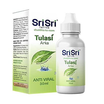 Sri Sri TATTVA shuddhta ka naam Tulasi Arka - Anti-Viral Drop - Natural Immunity Booster For Adults - 30Ml (Pack Of 2)