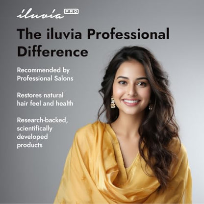 iluvia Hair Protection Serum - Coarse, Damaged, Very Frizzy Hair - with Heat & Sun Protection - ThicCurly, Processed Hair 50ml (Heat Protection Serum)