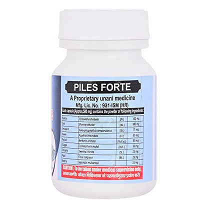 Cipzer Piles Forte Capsule I For Piles, Hemorrhoid Support, Bavasir, Fissure. Fistula, Inflammation  Relieve In Bleeding, Burning & Pain I 60 Capsules