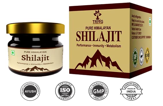 Trivang by Vedrisi Pure Original Himalayan Shilajit/Shilajeet Resin, Liquid 100% Natural Resin 20G Pack