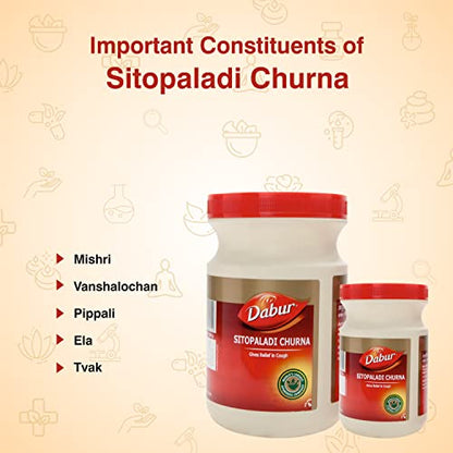 Dabur Sitopaladi Churna 500g | Ayurvedic Medicine for Cough, Cold and Sore Throat