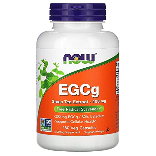 Now Foods, EGCg, Green Tea Extract, 400 mg, 180 Vcaps