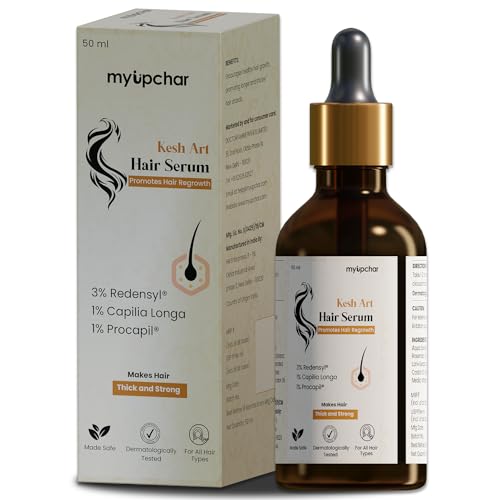 myUpchar Kesh Art Hair Growth Serum Concentrate - 3% Redensyl, 1% Procapil, 1% Capilia Longa | Hair  Serum For Men & Women | Hair Fall Control - 50 ml