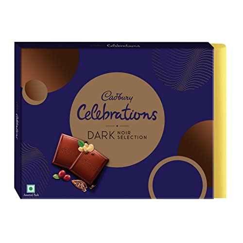 Cadbury Celebrations Dark Noir Selection Chocolates Gift Pack, 240 Grams