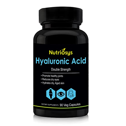 Nutriosys Hyaluronic Acid Double Strength - 90 Veg Capsules (Pack of 1)