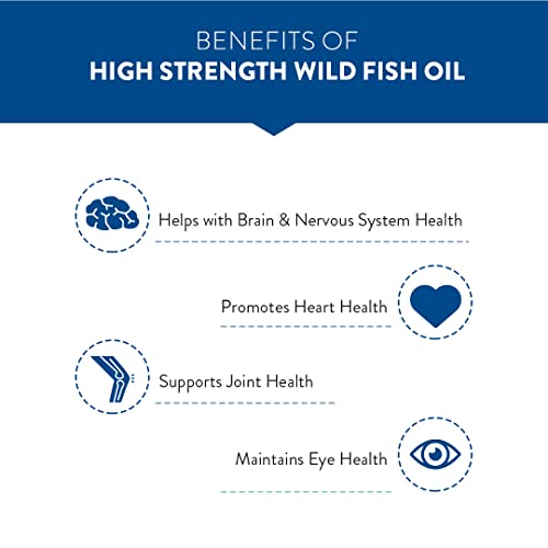 Swisse 4X Strength Fish Oil (1800mg Omega 3 In Single Capsule) Highest Fish Oil Strength - 60 Capsules (One Capsule Per Serving)