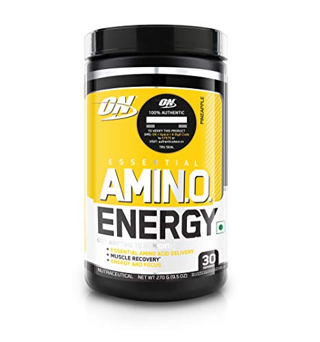 Optimum Nutrition Essential Amino Energy - with BCAA, Amino Acids, Green Tea & Coffee Extract - 30 Servings (Pineapple)