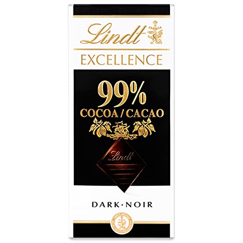 Lindt 99% Cocoa Dark Noir Absolu Chocolate - 50 Grams