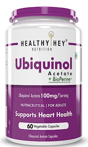 HealthyHey Nutrition Ubiquinol - Acetate - (60 Veg Capsules)