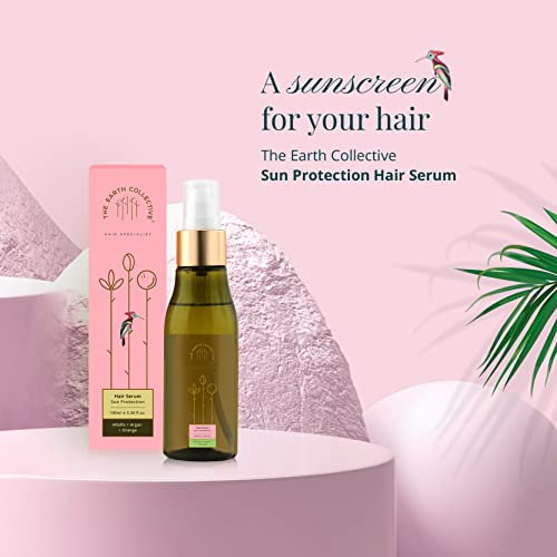 THE EARTH COLLECTIVE Sun Protection Hair Serum- Protection against Harmful UV Rays, SPF for Hair - No Harmful Chemicals, 100 Ml