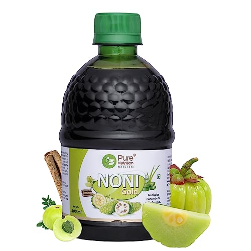 Pure Nutrition Naturals Noni Gold Liquid - Promotes Detoxification | Helps Boost Immunity - 400ml