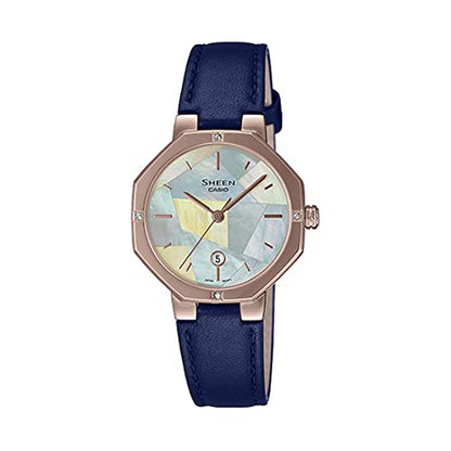 Casio Analog Blue Dial Women's Watch-SHE-4543CGL-2AUDF