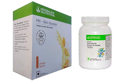 Herbalife AHE herbalife combo Pack of skin booster and multivitamin tablets.